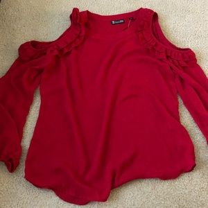 Red New York & Company blouse